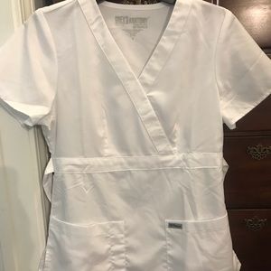 Grey’s Anatomy white scrub top